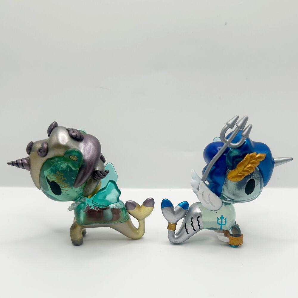 Tokidoki Mermicorno Series 3 Seychelles & Series 4 Neptune Mini Figure Sea Pair